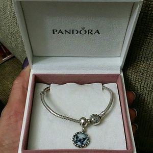 Pandora Retired Cameo Butterfly Dangle Charm